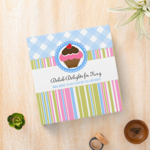 Custom Cupcake Bakery 1.5 inch Binder