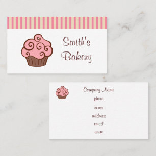 Custom Cupcake Business Cards