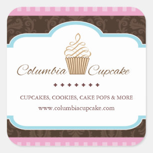 Custom Cupcake Packaging Stickers