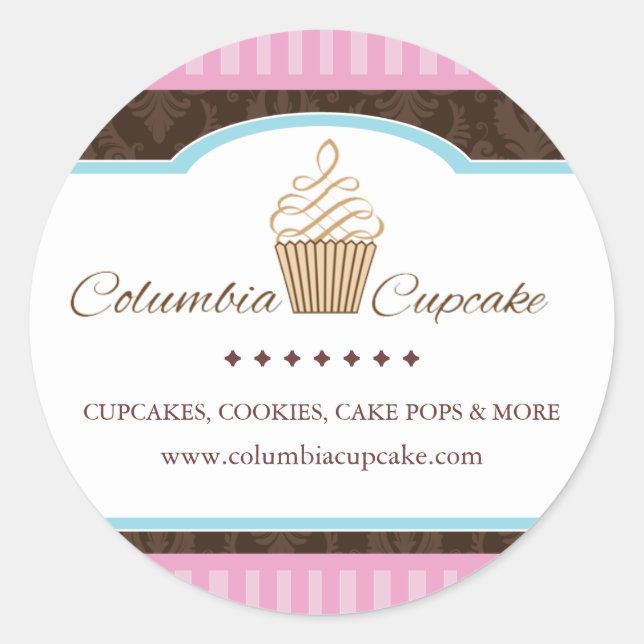 Custom Cupcake Packaging Stickers (Front)