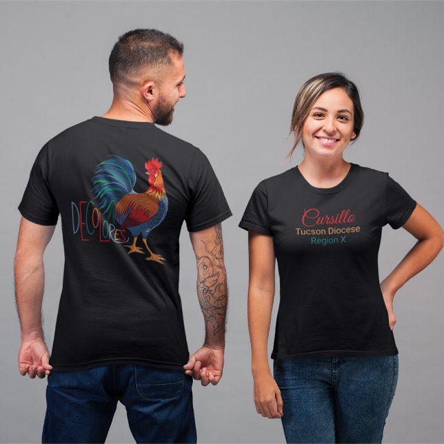 Custom Cursillo Decolores with Diocese & Region  T-Shirt (Creator Uploaded)