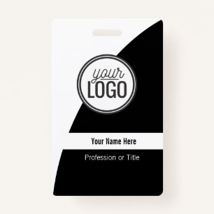 Custom Curved Colour Block Professional Name Badge
