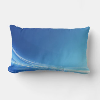 Custom Cushion – Blue Wave Pattern