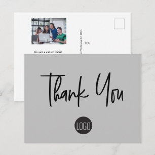 Custom Customer Appreciation Team photo Postcard