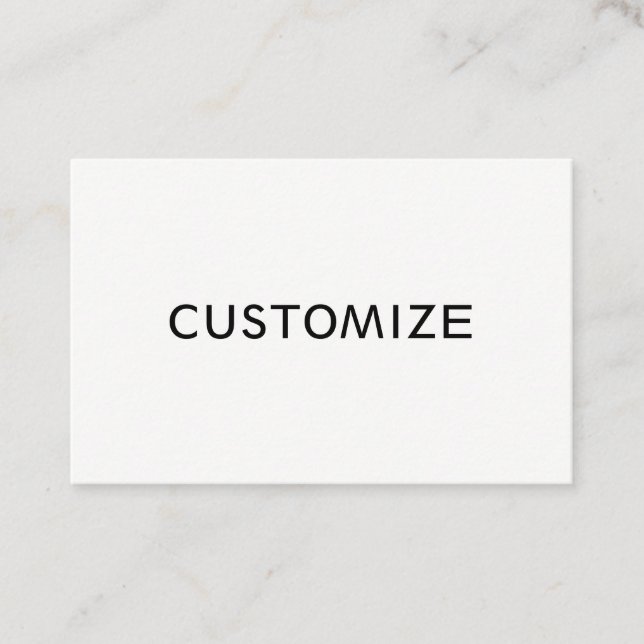 Custom Customize Blank  Business Logo Business Card (Front)