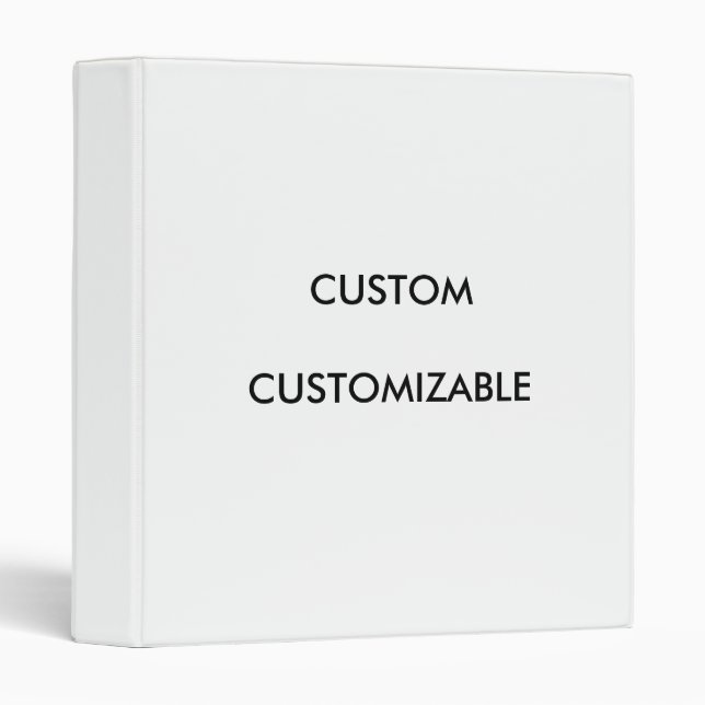Custom Customize Customizable Blank Template Binder (Front/Spine)