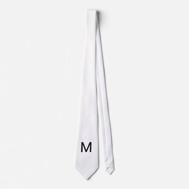 Custom Customize Monogram Design Tie (Front)