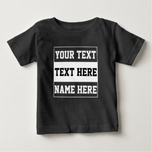 Custom customize name text personalize gift baby T-Shirt