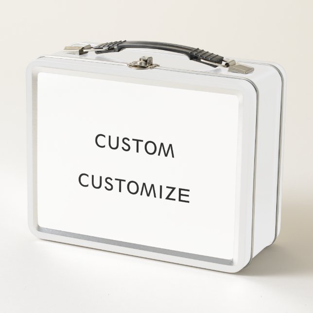 CUSTOM CUSTOMIZE TEMPLATE BLANK METAL LUNCH BOX (Front)