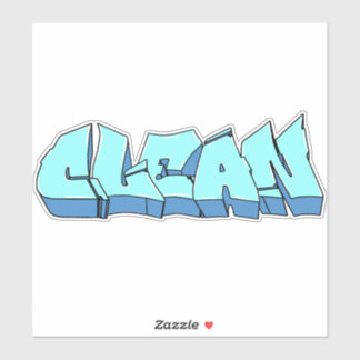 Custom-Cut "Clean" Graffiti Vinyl Sticker