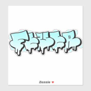 Custom-Cut "Fever" Graffiti Vinyl Sticker