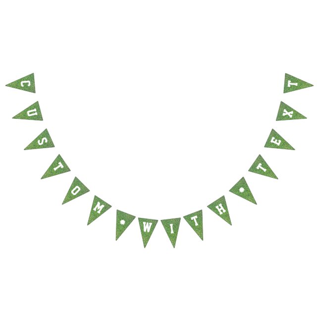 Custom Cut Grass Lawn Bunting Flags (All)