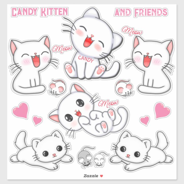 Custom-Cut Vinyl Sticker (Sheet)