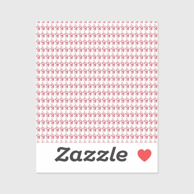 Custom-Cut Vinyl Sticker (Feuille)