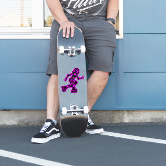 Custom-Cut Vinyl Sticker: Roller Girl (Purple)