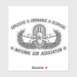 Custom-Cut Vinyl Sticker Senior EOD Badge