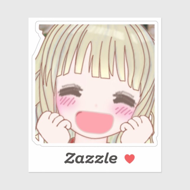 Custom-Cut Vinyl Sticker【smile】 カスタムカットビニールステッカー (Sheet)