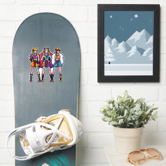 Custom-Cut Vinyl Sticker: Three Warrior Women