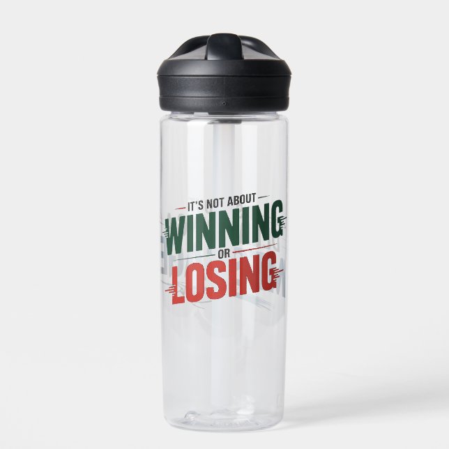 Custom-Cut Vinyl Sticker Water Bottle (Front)