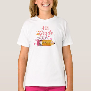 Custom Cute Back To School Pencil for Girls T-Shirt