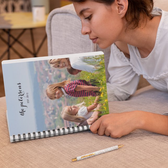 Custom Cute Beautiful Smiling Family Photo College Notebook (Creator Uploaded)