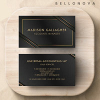 Custom Cute Black And Gold Professional