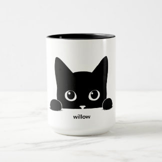 Custom Cute Cat Pet Name Mug