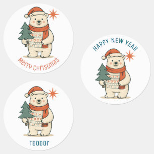 Custom Cute Christmas Polar Bear Scandinavian