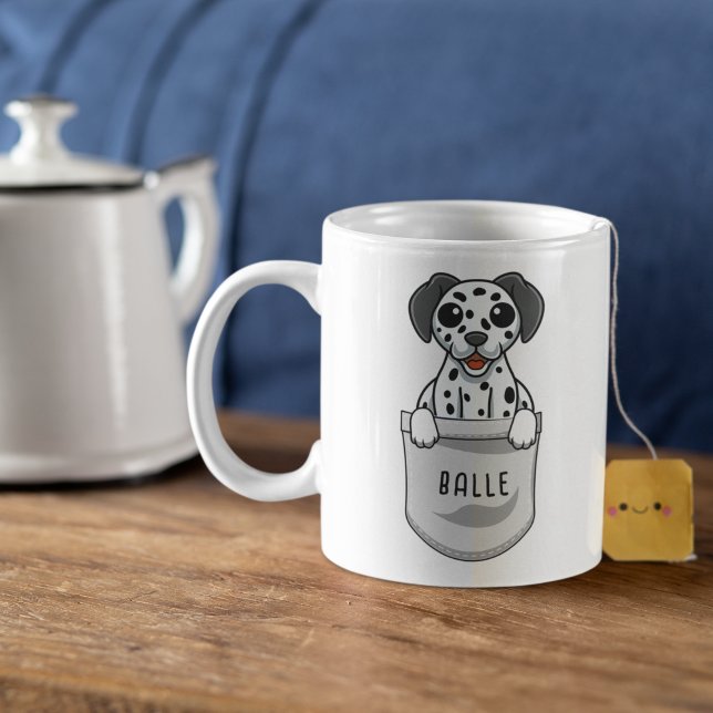 Custom Cute Dalmatian for Dog Lover Trainer Lover Coffee Mug (Creator Uploaded)