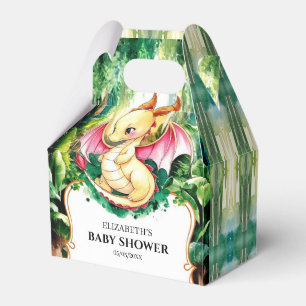 Custom Cute Dragon Baby Shower Favor Box