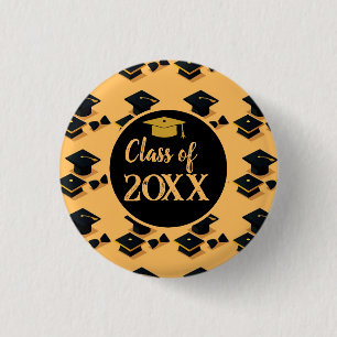 Custom Cute Elegant Calligraphy script Graduation  1 Inch Round Button