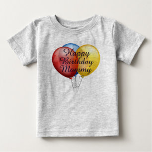 Custom cute Happy Birthday Mommy baby Shirt