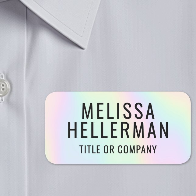 Custom Cute Holographic Name Tag (Custom Cute Holographic Name Tag )