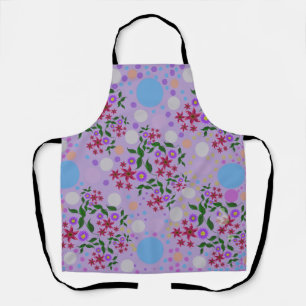 Custom Cute Kidcore Confetti Floral & Vine Pattern Apron