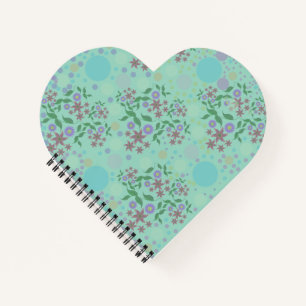 Custom Cute Kidcore Confetti Floral & Vine Pattern Notebook