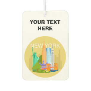 Custom Cute New York City Skyline Air Freshener