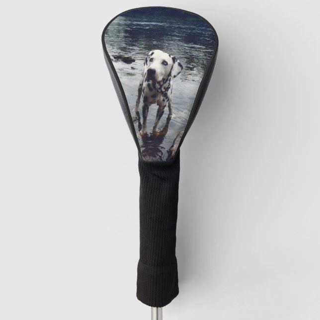Custom Cute Pet Friend Photo Upload Dog Image Golf Head Cover (Front)