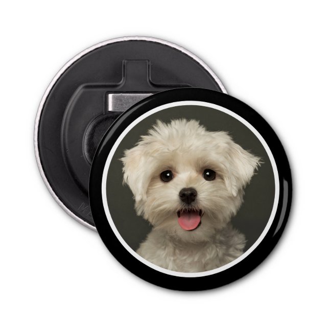 Custom Cute Pet Photo Bottle Opener (Front)
