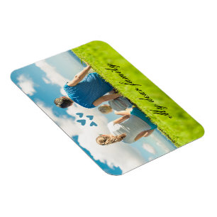 Custom Cute Photo Memory with Personalized Text Il Magnet