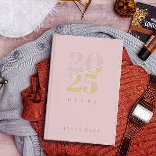 Custom Cute Pink Minimal 2025 Calendar Planner