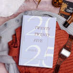 Custom Cute Purple Minimal 2025 Calendar  Planner<br><div class="desc">Stay organized in style with this elegant 2025 Zazzle planner. Featuring a modern, minimalist design with soft, earthy tones and a bold "2025" on the cover, this planner is perfect for keeping track of your daily schedule, goals, and important events. The sleek spiral binding ensures easy use, while the customizable...</div>