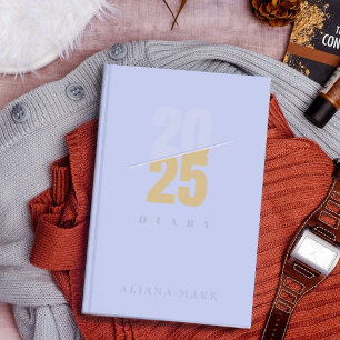Custom Cute Purple Minimal 2025 Calendar  Planner
