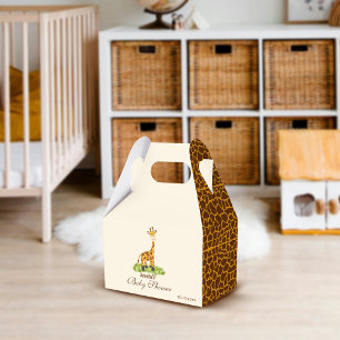 Custom Cute Safari Giraffe Favour Box