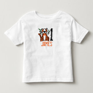 Custom Cute Tiger Toddler T-shirt