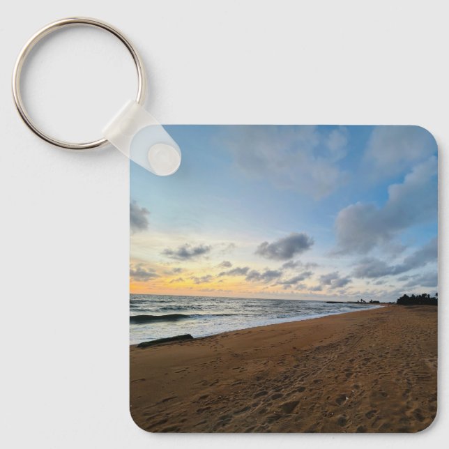 Custom Cute Two Photo Double Sided Personalized Keychain (Front)
