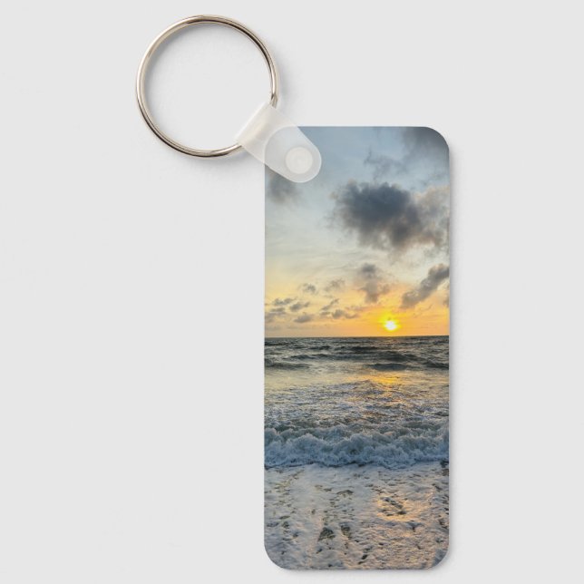 Custom Cute Two Photo Double Sided Personalized Keychain (Front)
