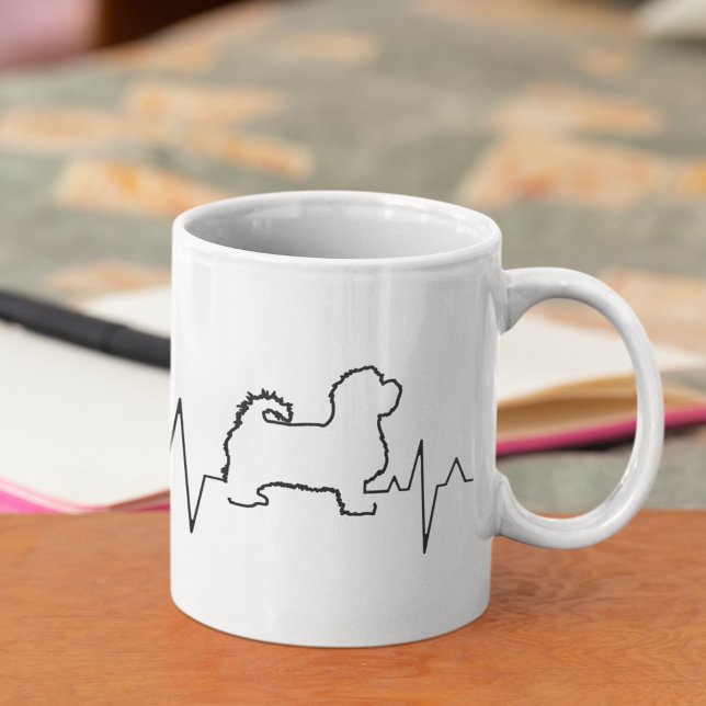 Custom Cute Valentine's Day Theme Maltese Dog Coffee Mug (Creator Uploaded)