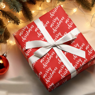 Custom Cute Winter Season Holiday Wordart Wrapping Paper