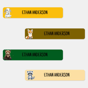 Custom Cute woodland animals with kids name