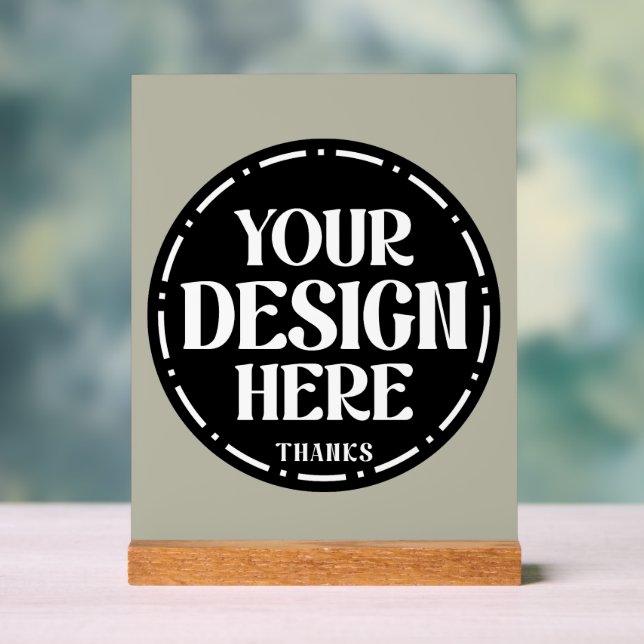 Custom Dad Appreciation gift Design Acrylic Sign (Neutral)
